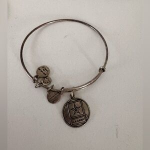 Alex and Ani Silver U.S. Army Charm Bracelet